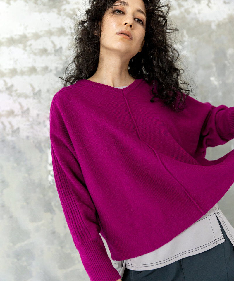  「2WAYドルマンニットプルオーバー」|ニット・セーター|