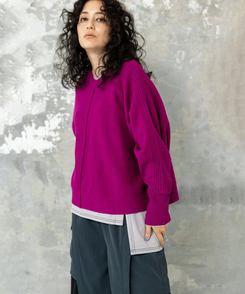  「2WAYドルマンニットプルオーバー」|ニット・セーター|