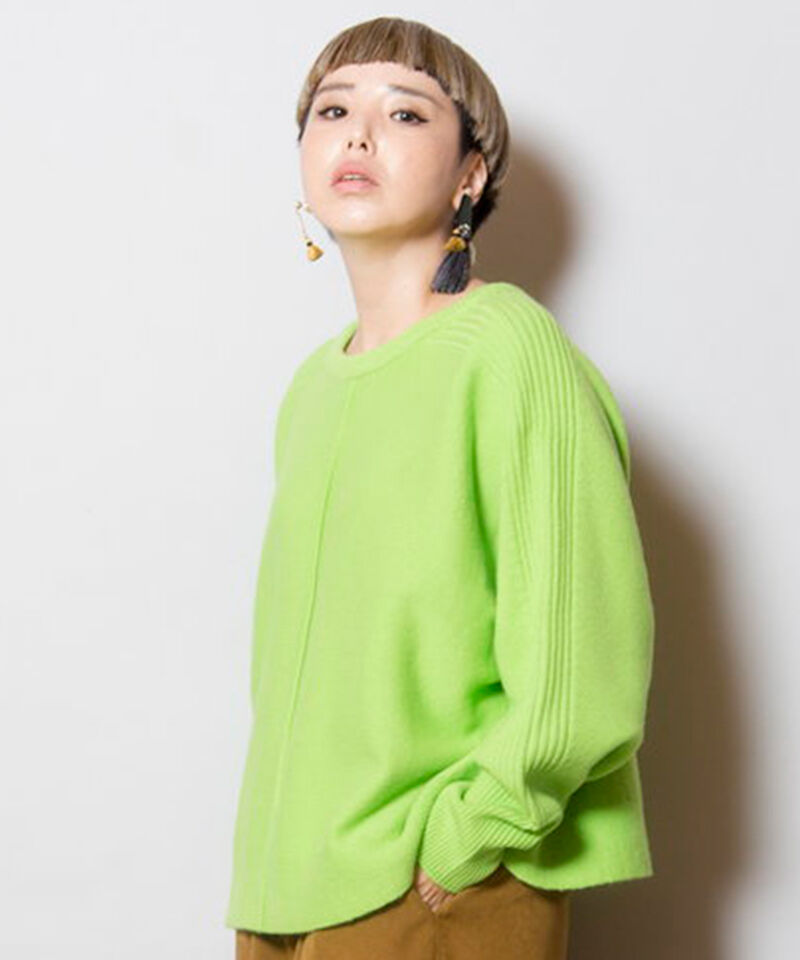  「2WAYドルマンニットプルオーバー」|ニット・セーター|L.GREEN