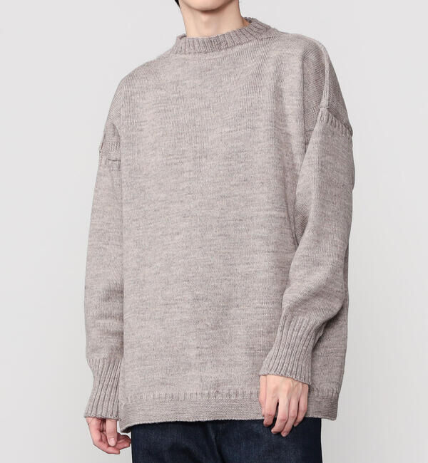 「Le Tricoteur | 〈別注〉トラディショナル ウールガンジーセーター UNISEX」|ニット・セーター|OATMEAL