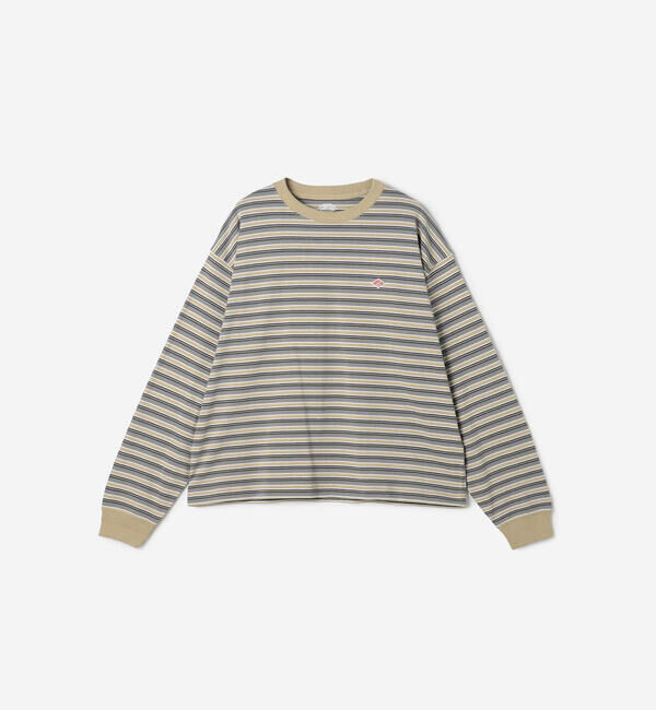 DANTON「DANTON | クルーネック 長袖ボーダーTシャツ WOMEN」|Tシャツ・カットソー|