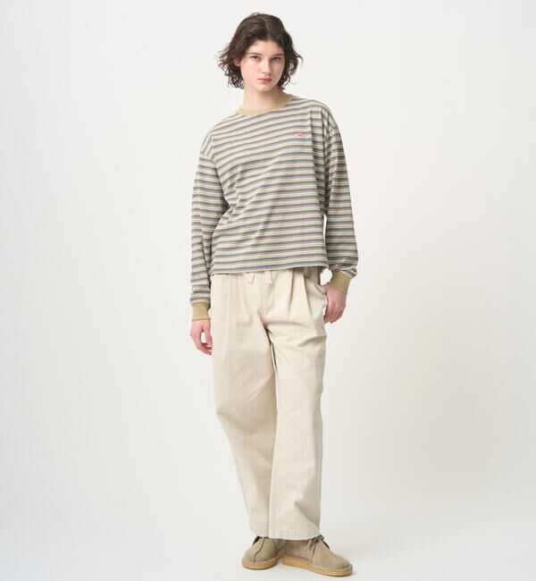 DANTON「DANTON | クルーネック 長袖ボーダーTシャツ WOMEN」|Tシャツ・カットソー|