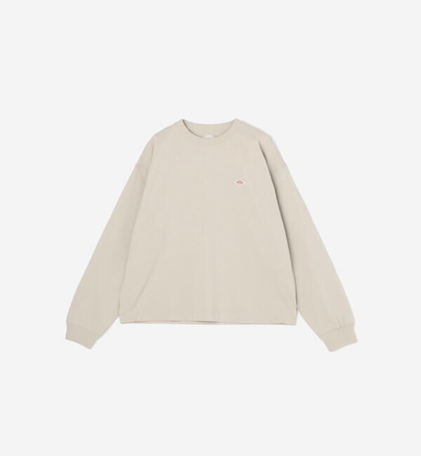 DANTON「DANTON | クルーネック 長袖Tシャツ WOMEN」|Tシャツ・カットソー|GREIGE