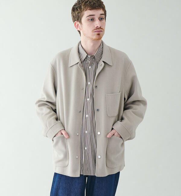ORCIVAL「ORCIVAL | リバーウール カバーオール MEN」|テーラードジャケット|BEIGE