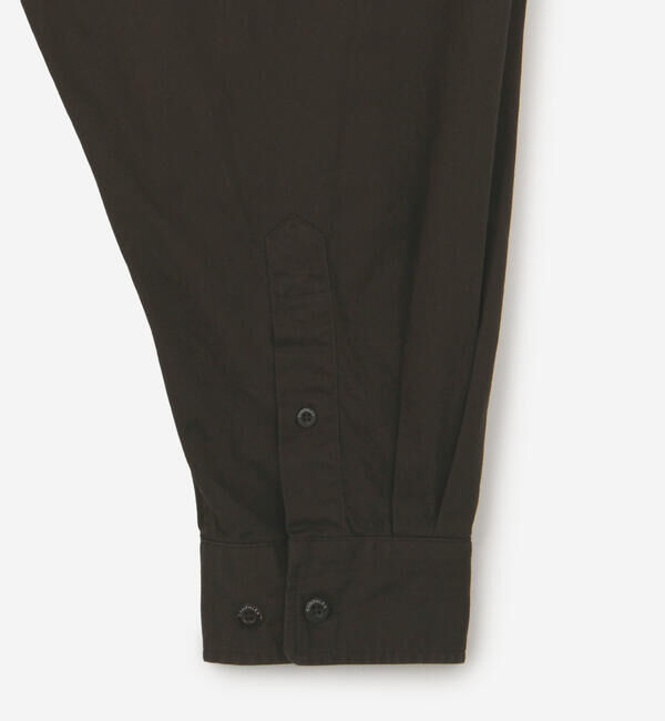 GYMPHLEX「Gymphlex | バンドカラー長袖シャツ SOLID MEN」|シャツ・ブラウス|