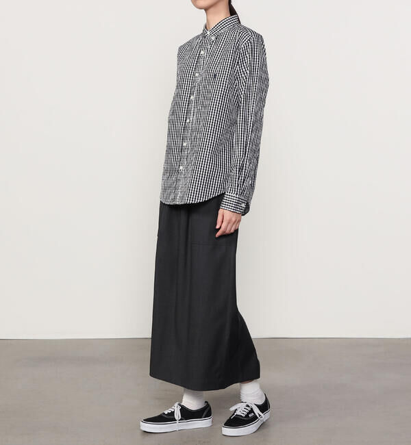  「nicholson & nicholson | ストレッチウール ロングスカート WOMEN」|スカート|