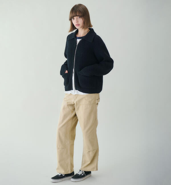  「RYE TENDER | 〈別注〉フルジップ ニットブルゾン WOMEN」|ニット・セーター|