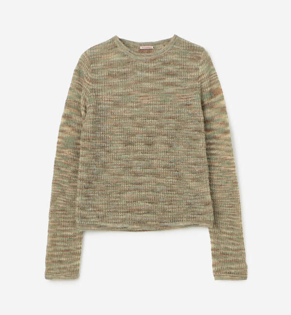  「RYE TENDER | 長袖 ニットプルオーバー WOMEN」|ニット・セーター|GREEN系1