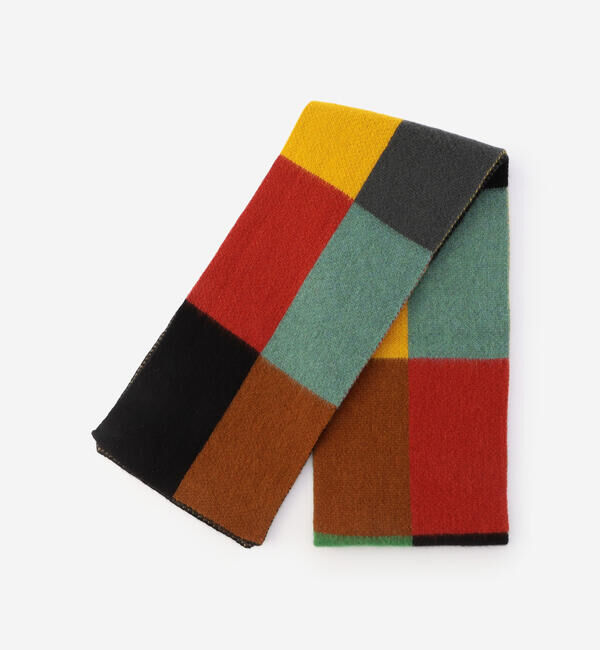  「Jo Gordon | ウール マルチカラーブロックマフラー UNISEX」|マフラー|