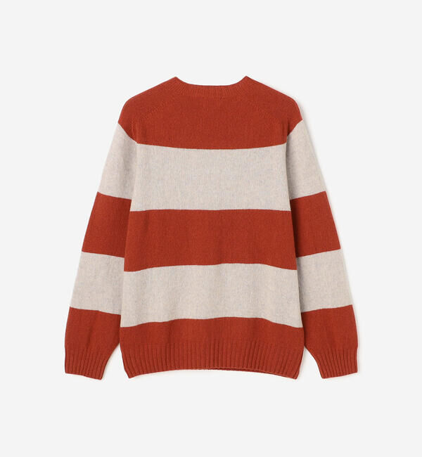 Morris & Sons「MORRIS & SONS | ブロックストライプクルーネックセーター MEN」|ニット・セーター|