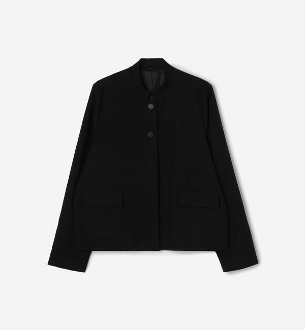  「eunoia | スタンドカラー ショートジャケット WOMEN」|テーラードジャケット|