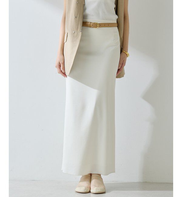  「ジャージーIラインロングスカート」|スカート|