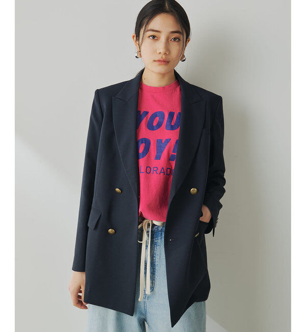  「シアーダブルジャケット」|テーラードジャケット|