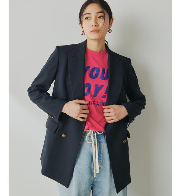  「シアーダブルジャケット」|テーラードジャケット|