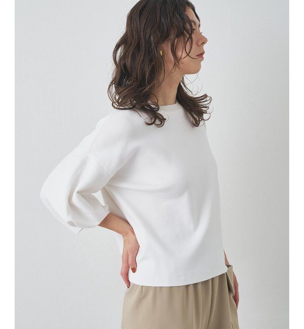 Drawing Numbers「【Drawing Numbers】コットン袖パフニットプルオーバー」|ニット・セーター|