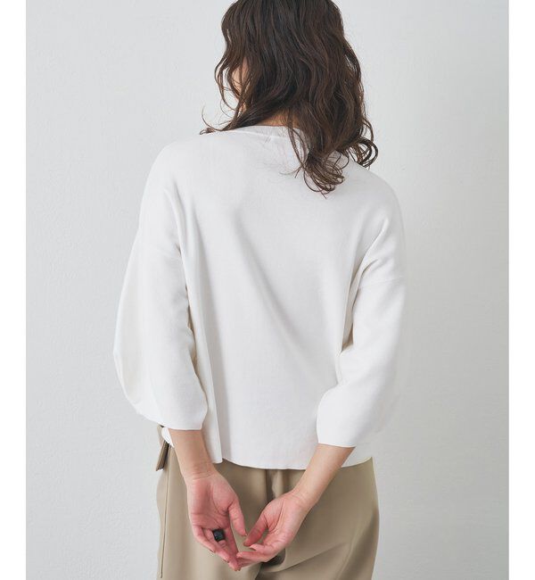 Drawing Numbers「【Drawing Numbers】コットン袖パフニットプルオーバー」|ニット・セーター|