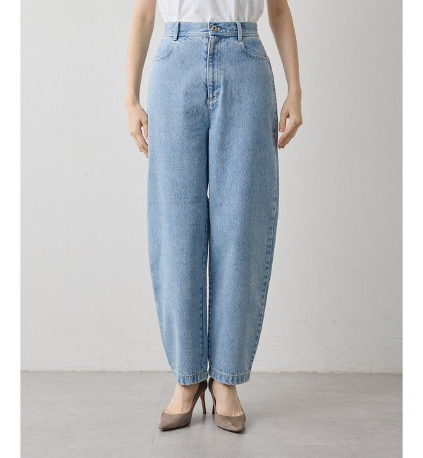 THE PAUSE「【THE PAUSE】ハイウエストカーブデニムパンツ」|チノ|