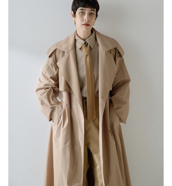  「ロングトレンチコート」|トレンチコート|