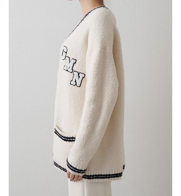 GEMINI「【GEMINI】ワッペンツキニットカーディガン」|ニット・セーター|