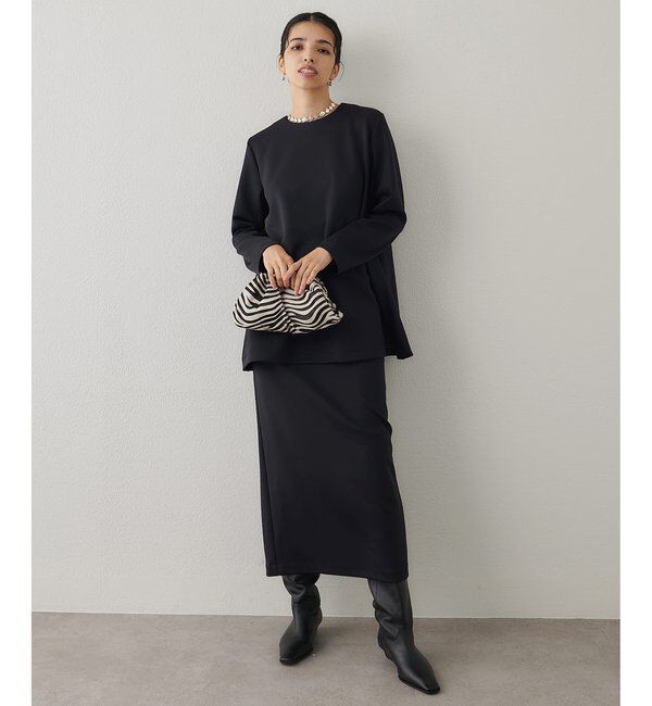  「ハイウエストジャージースカート」|スカート|