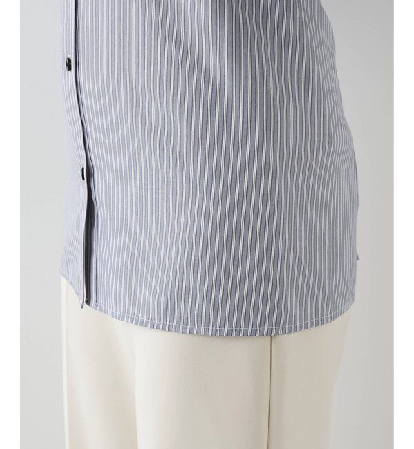 THE PAUSE「【THE PAUSE】ストライプシェイプシャツ」|シャツ・ブラウス|