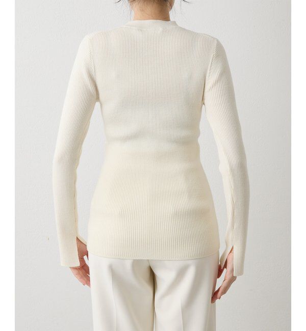  「リブニットクループルオーバー」|ニット・セーター|