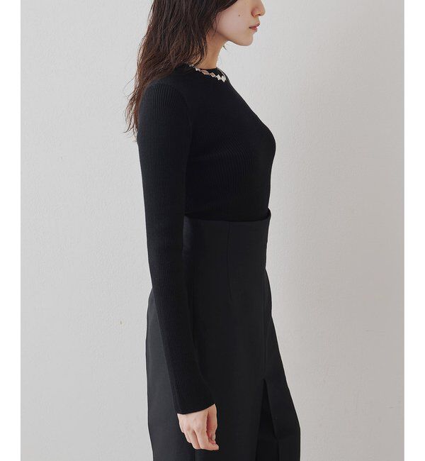  「リブニットクループルオーバー」|ニット・セーター|