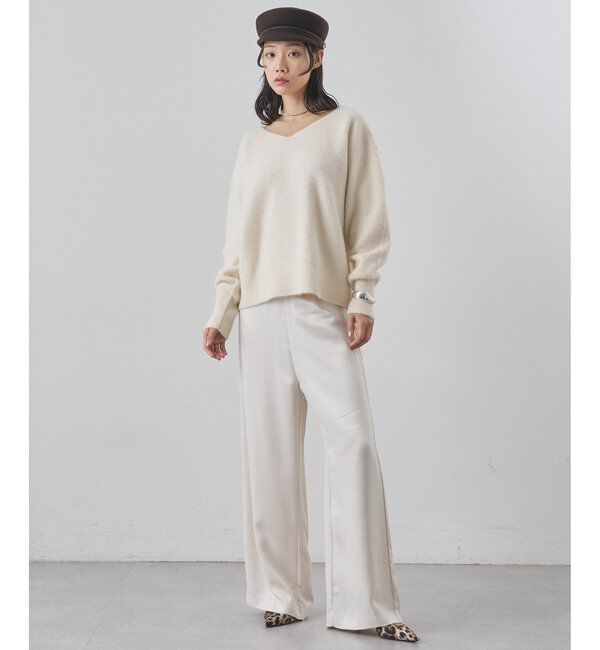  「フォックスウール Vネックプルオーバー」|ニット・セーター|