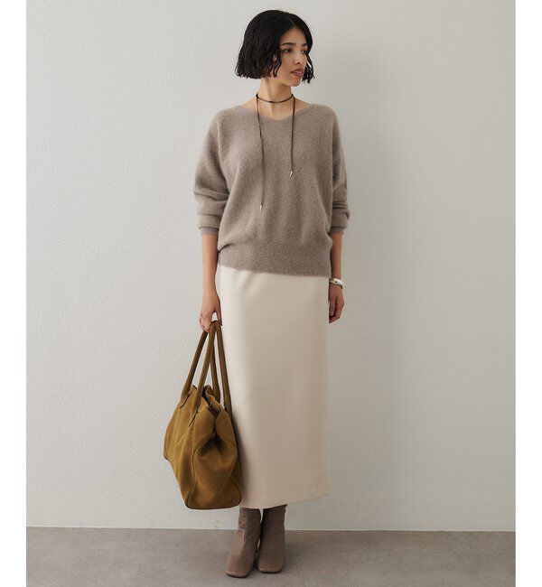  「フォックスウール Vネックプルオーバー」|ニット・セーター|