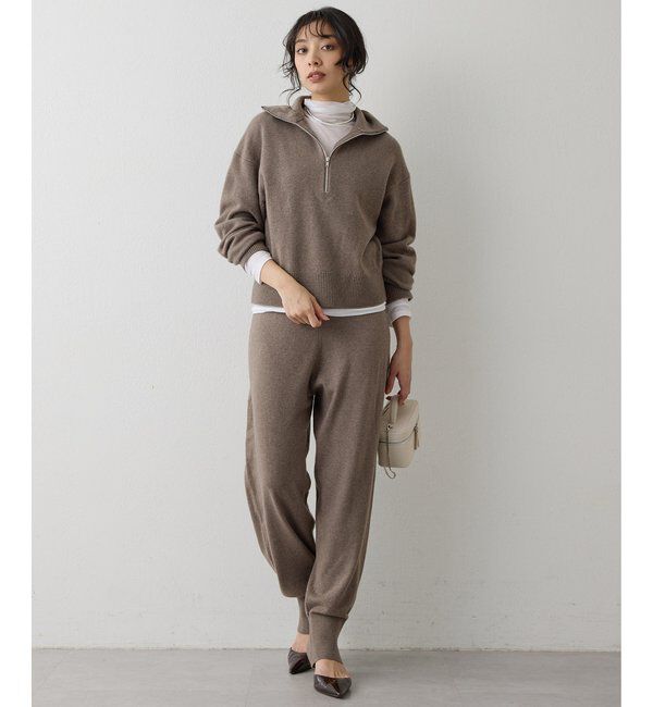  「ウールカシミヤニットパンツ」|チノ|