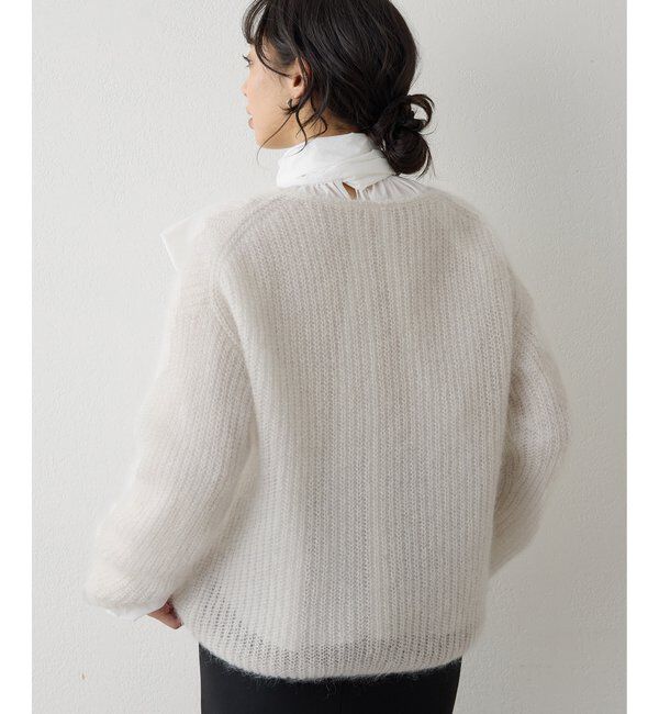  「ラメモヘヤニットプルオーバー」|ニット・セーター|
