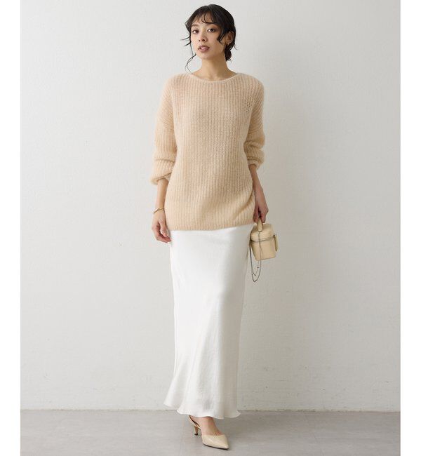  「ラメモヘヤニットプルオーバー」|ニット・セーター|