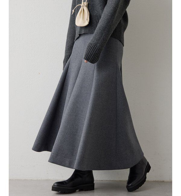  「ボンディングウールスカート」|スカート|