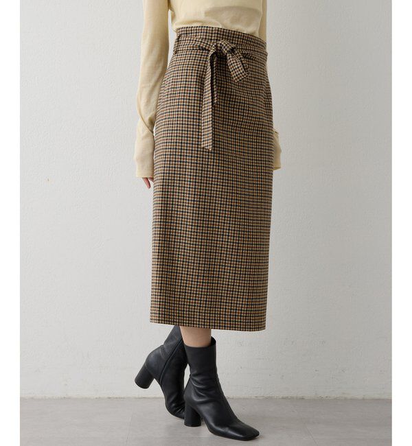  「ウールベルト付スカート」|スカート|