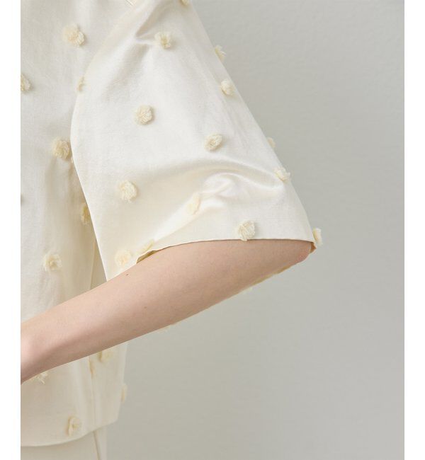  「ボンボンジャガードブラウス」|シャツ・ブラウス|