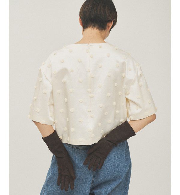  「ボンボンジャガードブラウス」|シャツ・ブラウス|