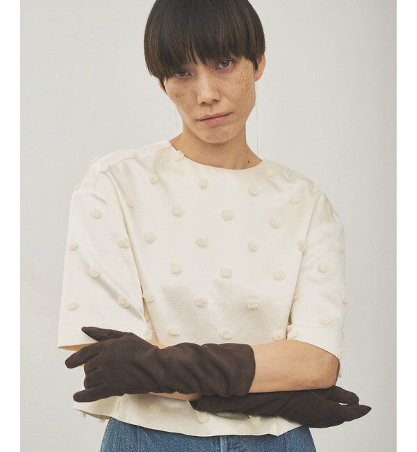  「ボンボンジャガードブラウス」|シャツ・ブラウス|