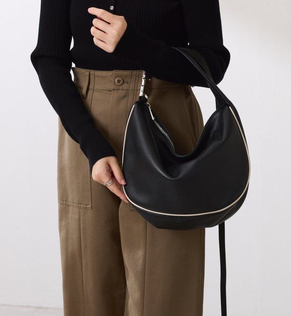  「【PAPILLONNER/パピヨネ】レザーテープショルダーバッグ」|ショルダー・メッセンジャー|