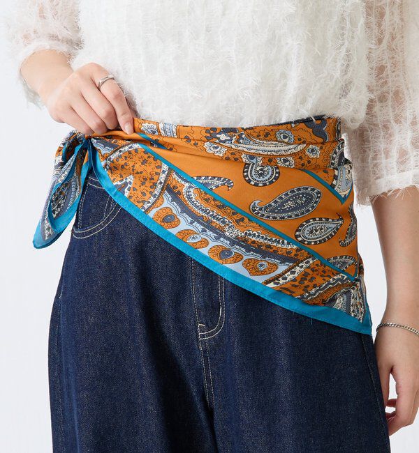  「【PAPILLONNER/パピヨネ】ペイズリースカーフ」|マフラー|