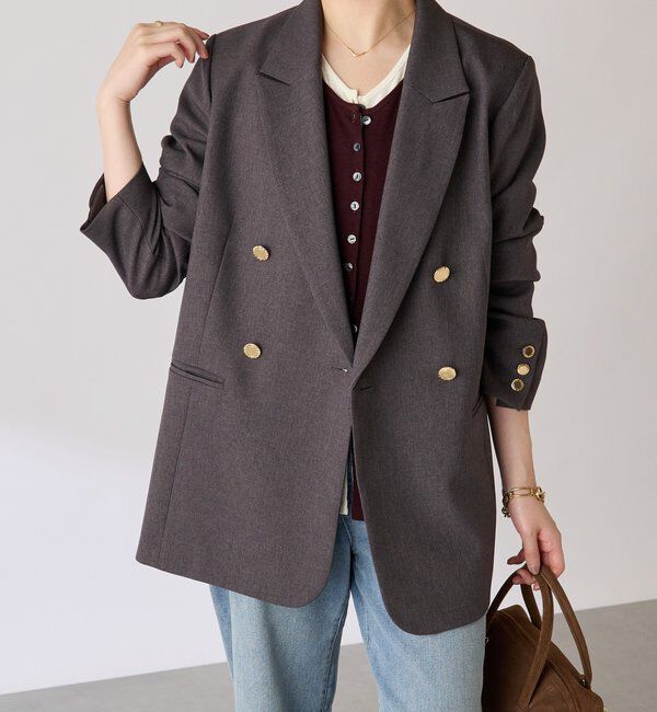  「ウールライクダブルジャケット」|デニムジャケット|