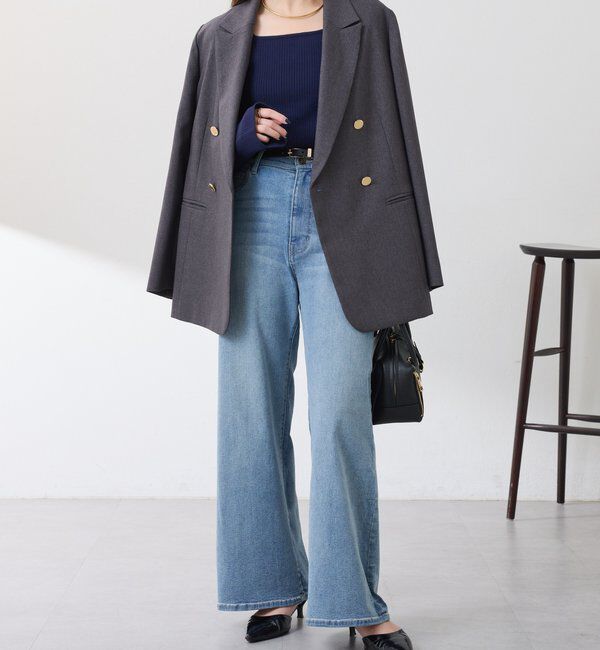  「ウールライクダブルジャケット」|デニムジャケット|