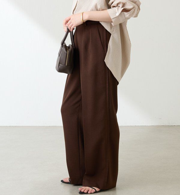  「ウールライクタックパンツ」|チノ|