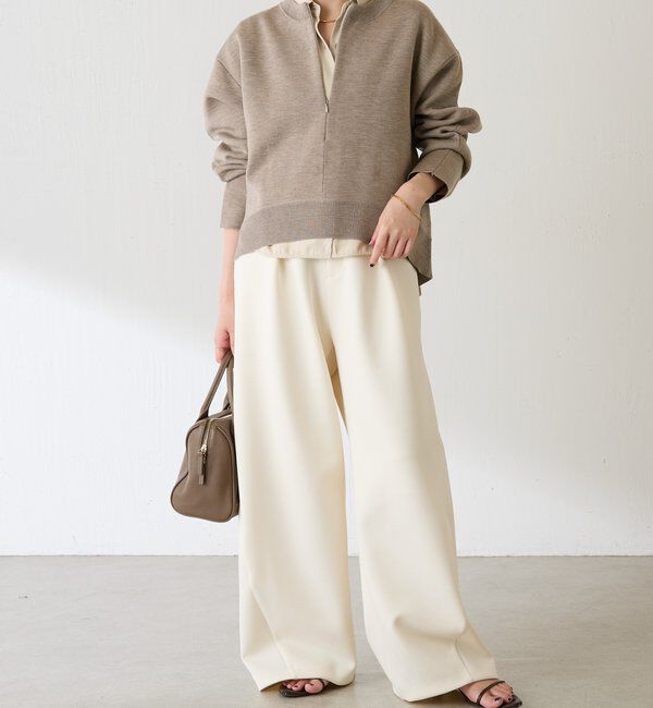  「スウェットライクラウンドヘムニット」|ニット・セーター|