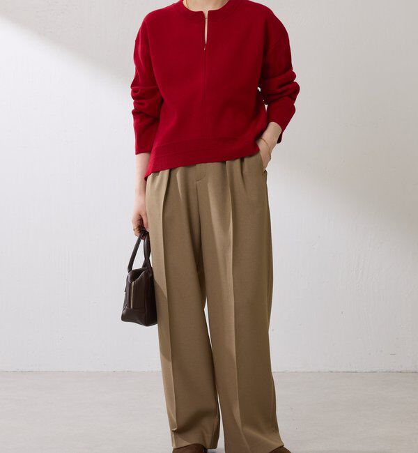  「スウェットライクラウンドヘムニット」|ニット・セーター|