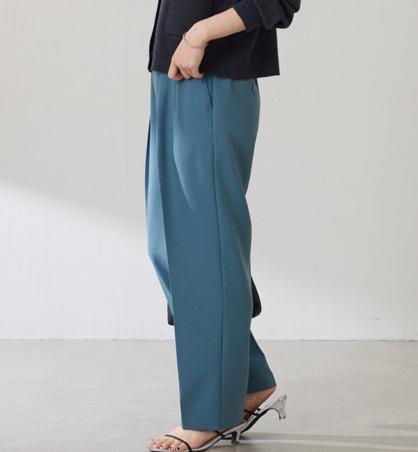  「ウールライクテーパードパンツ」|チノ|