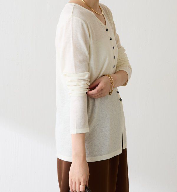  「コンパクトVネックカーディガン」|Tシャツ・カットソー|