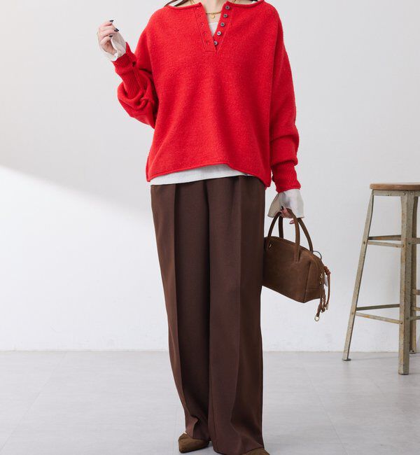  「2WAYヘンリーネックニット」|ニット・セーター|