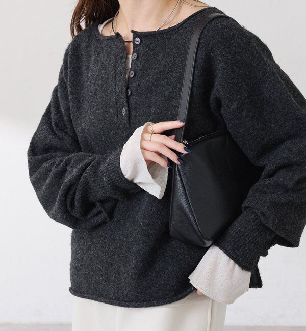  「2WAYヘンリーネックニット」|ニット・セーター|