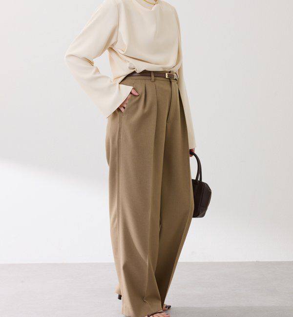  「フロントドレープブラウス」|シャツ・ブラウス|