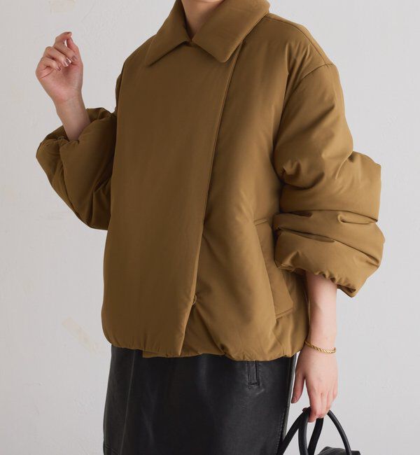  「【洗えるコート/500g】ウォッシャブル中綿ジャケット」|その他|